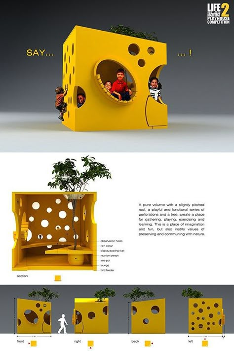 Neglected Children, Life Of An Architect, Playhouse Design, Playgrounds Architecture, Kindergarten Design, Playground Design, Landscape Architecture Design, Design Competitions, An Architect