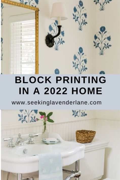 Block Printed Wall Art, Block Print On Wall, Block Printing On Wall, Block Printed Wall, Stenciled Painted Walls, Block Print Stencil Wall, Hand Stamped Wallpaper, Hand Stamped Wall, Diy Wallpaper Stamp