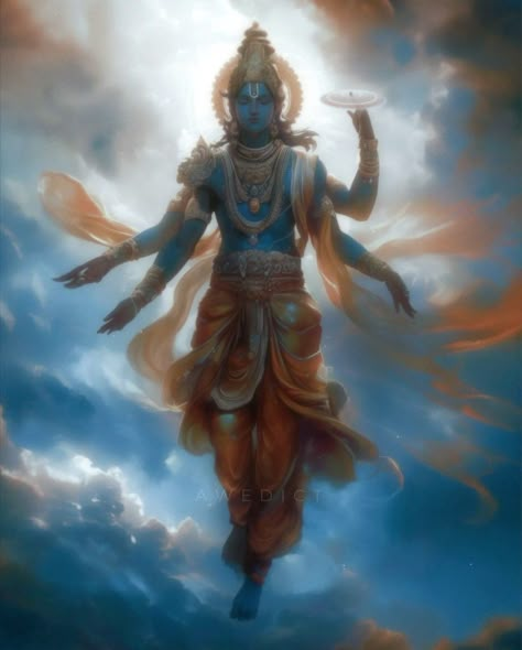 Lord Vishnu Art, God Illustration Art, Krishna Universe, Lord Shiva Illustration, Narayana Lord, Lord Vishnu Images, Images Of Lord Shiva, Hindu God Wallpaper, Vishnu Mantra