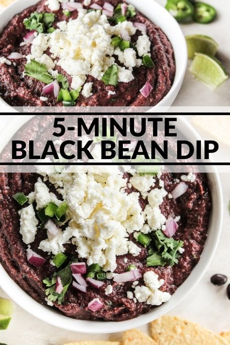 Healthy Bean Dip, Easy Bean Dip, Black Bean Dip Recipe, Pineapple Diet, Bean Dip Recipe, Black Bean Hummus, Bean Dip Recipes, Bean Snacks, Black Bean Dip