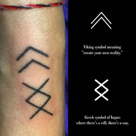 21 Simple Tattoos for Men That Are Sexy AF Reality Symbol, Simbols Tattoo, Tato Maori, Norse Mythology Tattoo, Viking Tattoo Symbol, Polynesian Tattoos, Female Tattoos, Rune Tattoo, Sharpie Tattoos