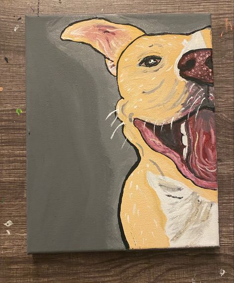 Painting Ideas On Canvas Dogs Easy, Pitbull Painting Easy, Labradoodle Painting Easy, Dog Acrylic Painting Easy, Easy Dog Paintings On Canvas, Simple Dog Painting, Dog Paintings Easy, Dog Paintings Acrylic Easy, Labradoodle Painting