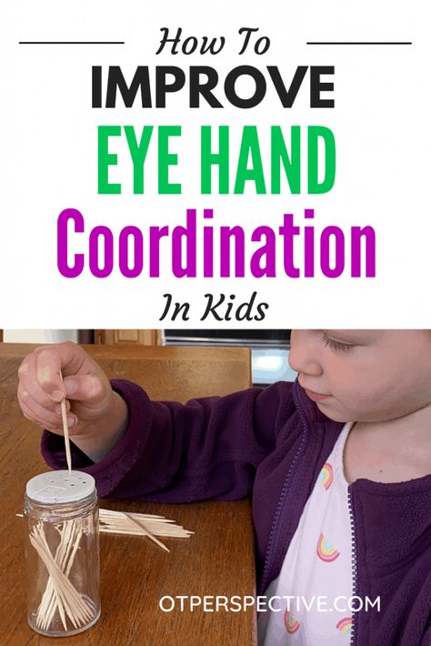 again. Love this post? Save it to your Kids Activities board in Pinterest! Hand Eye Coordination Activities Preschoolers, Eye Hand Coordination Activities Preschool, How To Improve Hand Eye Coordination, Eye Hand Coordination Activities Occupational Therapy, Praxis Activities Occupational Therapy, Hand Eye Coordination Activities Toddler, Eye And Hand Coordination Activities, Eye Hand Coordination Activities Kids, Hand Coordination Activities