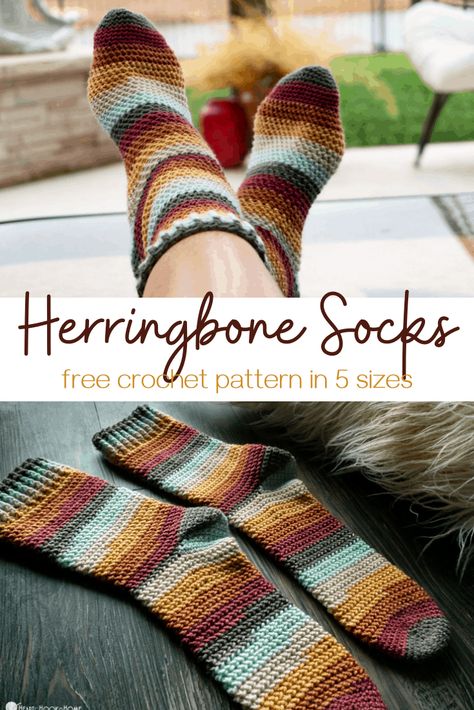 Short row heel - Ashlea has a great example of how it's done! Check it out. Crochet Herringbone, Short Row Heel, Crochet Sock, Crocheted Slippers, Crochet Socks Pattern, Half Double Crochet Stitch, Confection Au Crochet, Socks Pattern, Crochet Design Pattern