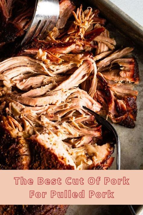 When someone makes pulled pork just right, it’s one of the most satisfying meals out there. Pulled pork is perfect for cookouts, weeknight meals, holidays — you name it. Plus, it freezes great and makes great leftovers.  When it comes to choosing the right pork for pulled pork, there are only a few options, but there are variables to consider when choosing your cut. Fortunately, we’ve talked to the experts to figure out the best call.  Here’s to the best pulled pork of your life. #cookingtips Best Pork For Pulled Pork, Pulled Pork Using Pork Loin, Pulled Pork Party Ideas, Pulled Meat Recipes, How To Make Pulled Pork, Center Cut Pork Roast, Pork Loin Pulled Pork, Barbeque Pulled Pork, Bbq Pork Roast