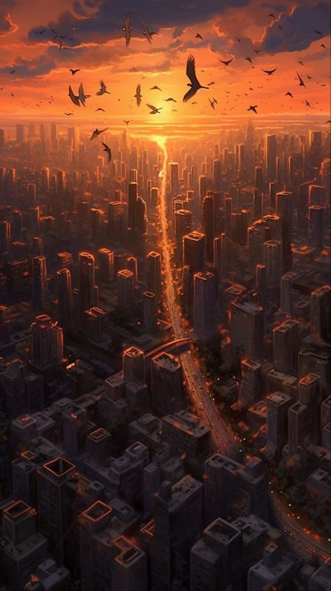 Prompt: beautiful busy city, sunrise, wide shot, flying birds, birds eye view, animated style, --ar 9:16 --v 5.1 Bird View Perspective, Birds Eye View Drawing Perspective, City Birds Eye View, Bird Perspective, Birds Eye View Photography, Biggest Bird, Birds Eye View City, Vector Art Illustration Graphics, City Sunrise