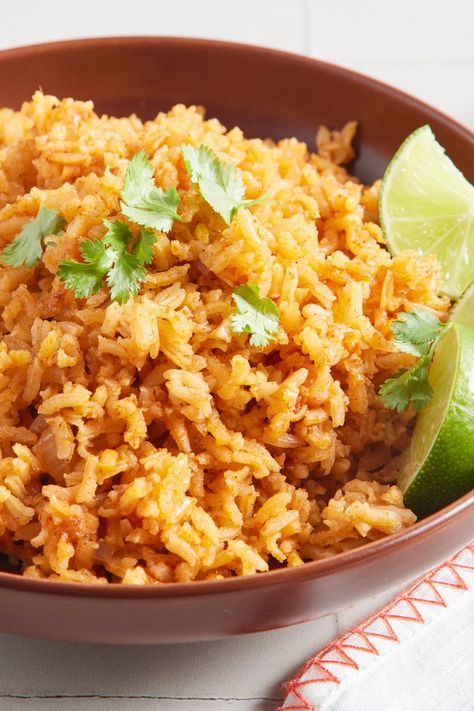 Mexican Rice Rice For Taco Bar, Magnolia Mexican Rice, How To Make Authentic Mexican Rice, Rice To Go With Tacos, Mexican Minute Rice Recipes, Fiesta Rice Bowl, Mexican Rice Tomato Sauce, Fluffy Mexican Rice Recipe, Mexican Rice Pilaf