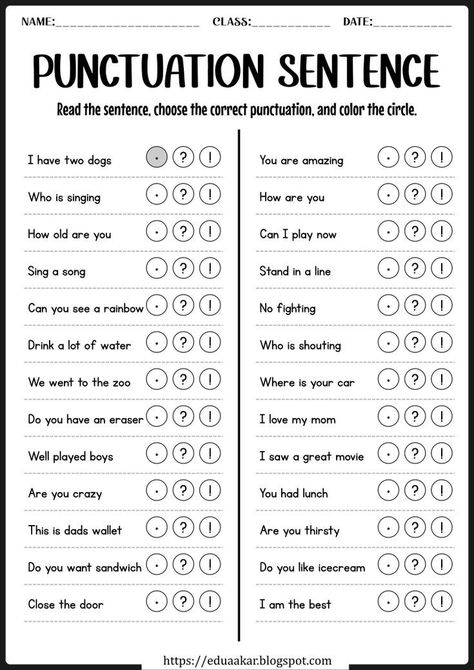 Grade 3 Punctuation Worksheets, English Punctuation Worksheets, Grade Four English Worksheets, Punctuation Worksheets For Grade 1, Fourth Grade English Worksheets, Second Grade Grammar Worksheets, 2nd Grade Grammar Worksheets Free, Grade 3 Language Worksheets, Grade1 Worksheets English