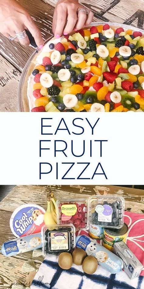 Good Easy Dinner Recipes, Impressive Dinner Recipes, Lies We Tell Ourselves, Easy Fruit Pizza, Jennifer Allwood, Best Easy Dinner Recipes, Orange Cream Cheese, Fruit Pizza Sugar Cookie, Fruit Pizza Recipe