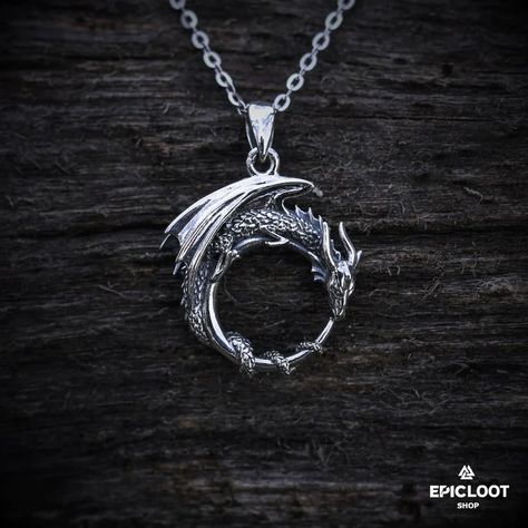 The Guardian Dragon 925 Sterling Silver Necklace – Epic Loot Shop Silver Dragon Design Round Pendant Jewelry, Spiritual Sterling Silver Jewelry With Dragon Design, Sterling Silver Necklace With Dragon Design, Silver Jewelry With Dragon Design Round Pendant, Silver Dragon Design Sterling Silver Necklace, Silver Dragon Design Sterling Silver Jewelry, Spiritual Sterling Silver Necklace With Dragon Design, Sterling Silver Spiritual Necklace With Dragon Design, Collectible Silver Necklace With Dragon Design