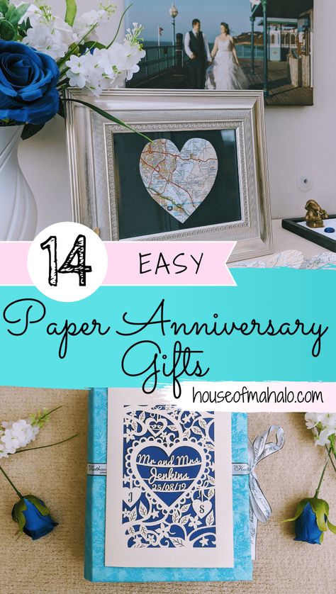 14 DIY Paper Anniversary Gifts To Make In A Weekend Diy Gifts For Couples, Diy Wedding Anniversary Gifts, Diy Gifts For Dads, 1st Wedding Anniversary Gift For Him, Gifts For Marriage, Flower Paper Crafts, Diy Gift Box Ideas, Diy Paper Crafts Ideas, Paper Crafts Decorations