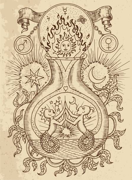 17,162 Alchemy Illustrations, Royalty-Free Vector Graphics & Clip Art - iStock Alchemy Illustration, Codex Gigas, Alchemical Symbols, Alchemy Art, Alchemic Symbols, Alchemy Symbols, Esoteric Art, Zodiac Signs Gemini, Occult Art