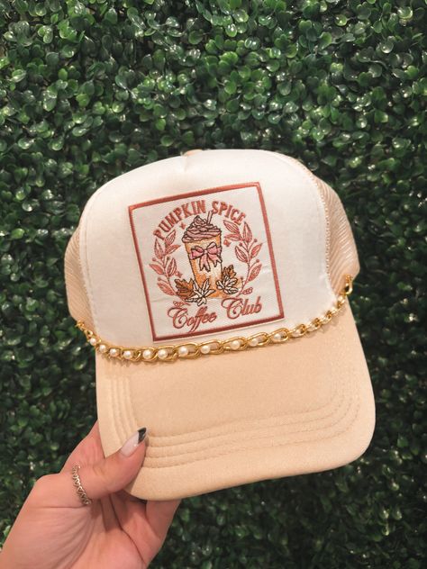 Bringing all the fall vibes with this Pumpkin Spice Lovers trucker hat🍂🎃 Ready to rock the rest of November in cozy style!
.
.
.
.
-SS HAT BAR OPEN EVERYDAY- @salonsanity
#truckerhat #sshatbar #hatbar #customhat #customizeahat #hat #hatlover #shoplocal #shopsmall #supportsmallbusinesses #pumpkinlovers #coffeelovers #hairaccessories #hair #nolaboutique #sanityboutique #westbankboutique #salonsanity Hat Bar, Cozy Style, Custom Hats, Cozy Fashion, Fall Vibes, Small Shop, Pumpkin Spice, The Fall, Coffee Lover