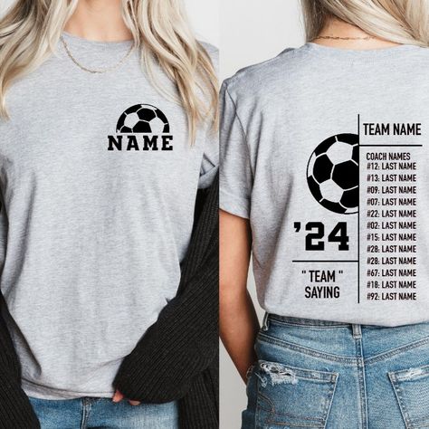 Coloring Names, Soccer Tshirt Designs, Kids Soccer Team, Soccer Shirts Designs, Soccer Team Shirts, Soccer Tshirt, Soccer Tees, Soccer Shirt, Senior Night