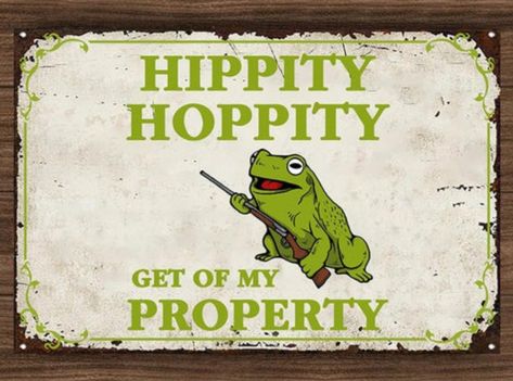 Hippity Hoppity, Colour Print, Classic Metal, Funny Signs, For Friends, Stainless Steel, Signs, Funny