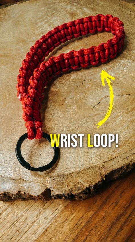 Parachute Cord Keychain Diy, Paracord Instructions, Para Cord Crafts, Paracord Wither Strap Diy, Paracord Lanyard Instructions, Paracord Keychain Tutorial, Paracord Keychain Wristlet, Parachute Cord Keychain, Paracord Whip