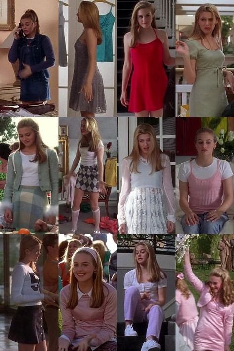 𝔞𝔪𝔟𝔢𝔯 on Twitter: "Cher Horowitz’s outfits in clueless (1995) our 90s girl fashion icon.… " Cher Horowitz Style, Versace 2015, 1990 Style, Cher Outfits, 90’s Outfits, Fashion 1990s, Clueless Fashion, Preteen Fashion, Cher Horowitz