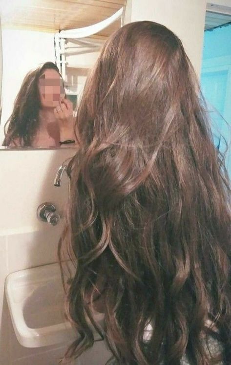 Rambut Brunette, Long Brown Hair, Hair Tutorials, Beautiful Long Hair, Shiny Hair, Aesthetic Hair, Gorgeous Hair, Dark Hair, Pretty Hairstyles