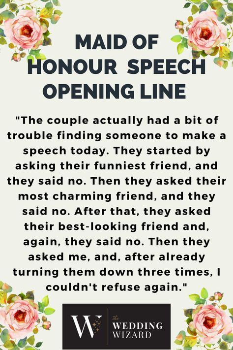 Funny Maid Of Honor Speech Ideas, Maid Of Honor Speech Funny, Engagement Speech, Maid Of Honour Speech, Bridesmaid Speech, Wedding Speech Quotes, Moh Speech, Speech Wedding, Speaking In Public