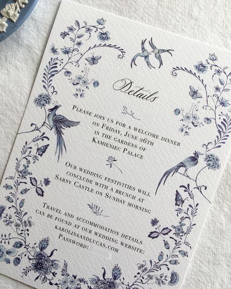 1000 Wedding, Dream Wedding Invitations, Debut Invitation, Blue Delft, Blue Wedding Inspiration, Blue Invitation, Design Invitation, Invitation Inspiration, Best Designers