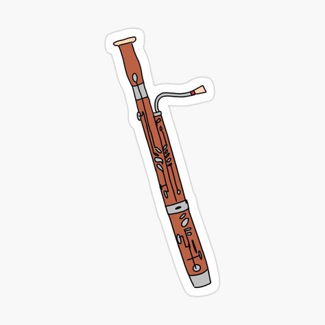 Music Craft Ideas, Drawing Instruments, Woodwind Instrument, Music Crafts, Woodwind Instruments, Bassoon, Cute Easy Drawings, Sticker Ideas, Book Art Drawings