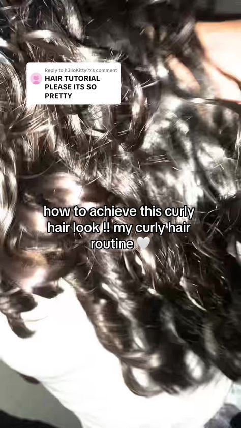 Pelo Ondulado Natural, Curly Hair Advice, Haut Routine, Wavy Hair Care, Curly Hair Beauty, Curly Hair Care Routine, Mixed Curly Hair, Hair Curling Tips, Curly Hair Videos