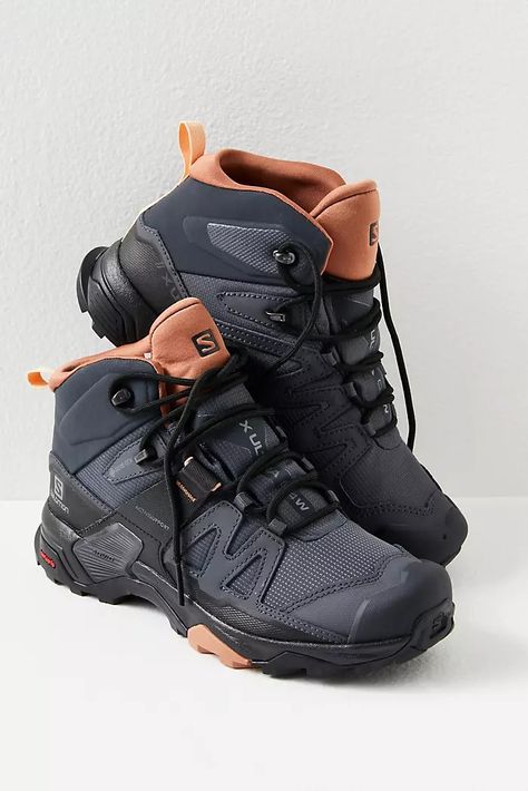 Hiking Boots | FP Movement Salomon X Ultra 4, Mountaineering Equipment, Gore Tex Boots, Free People Boots, Boots For Winter, Platform Chelsea Boots, Ankle Support, Camping Trip, Short Boots