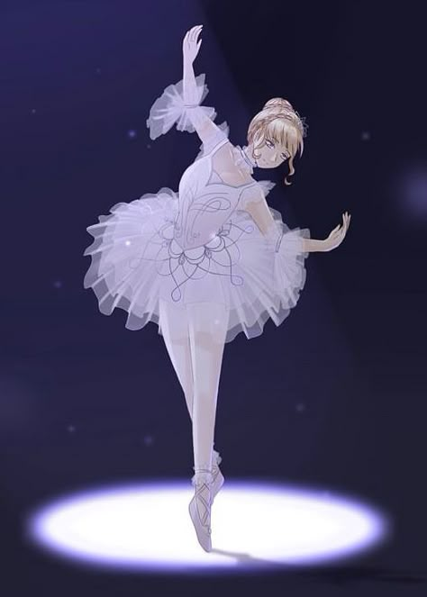 Princess Anime Art, Ballerina Anime, Ballerina Halloween Costume, Anime Ballet, Ballet Illustration, Ballerina Poses, Ballet Drawings, Ballerina Princess, Ballerina Drawing