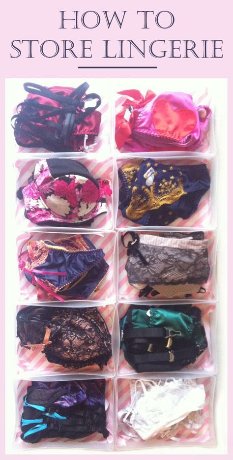 How to store lingerie - some tips, ideas and advice! How To Store Swimwear, How To Store Bras, Lingerie Organization Ideas, Lingerie Storage Ideas, Diy Bra Storage, Bra Organization Ideas, Girly Organization, Garter Outfit, Lingere Set