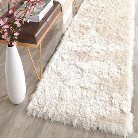 Safavieh Paris Darwin Plush Shag Area Rug or Runner - Walmart.com Bohemian Colors, Contemporary Chic, Floral Area Rugs, Shag Area Rug, Persian Area Rugs, Ivory Rug, Abstract Rug, White Area Rug, Rug Sale