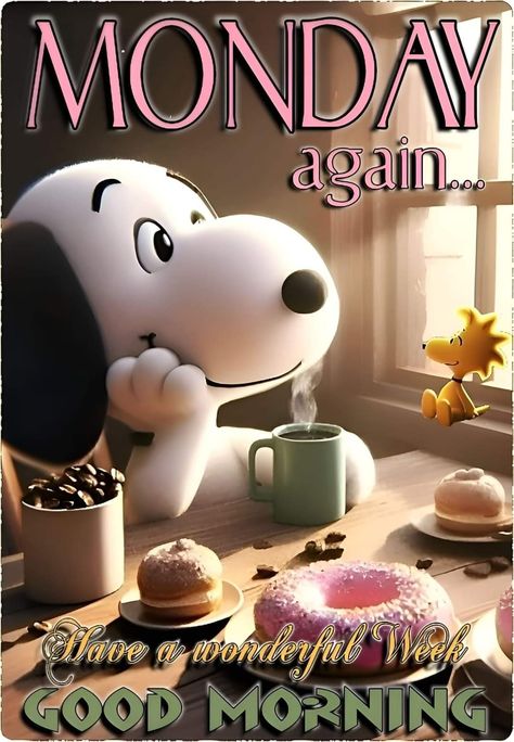 Snoopy Monday Mornings, Good Morning Monday New Week, Good Morning Monday Funny, Happy Monday Gifs, Monday Morning Quotes Humor, It’s Monday, Happy Monday Morning Inspiration, Funny Monday Images, Funny Good Morning Greetings