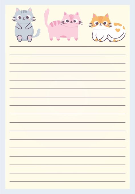 Lined Paper With Border, Free Printable Lined Paper, Decorative Writing, Free Paper Printables, Free Writing Paper, Dog Printable, Printable Lined Paper, Lined Writing Paper, Paper Cute