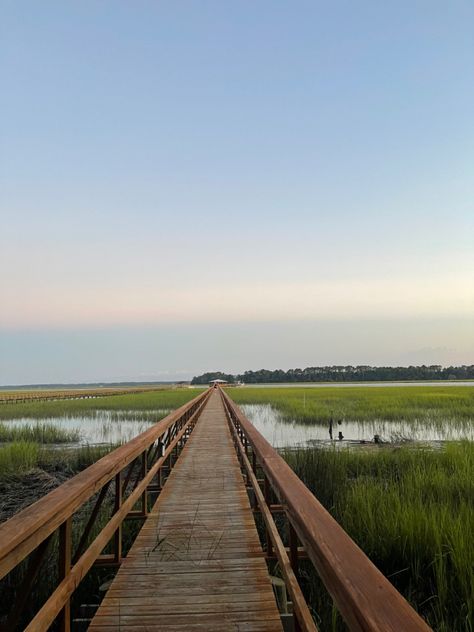 low country water ocean okatie river south carolina sunset dusk South Carolina Farmhouse, South Carolina Mansion, South Aesthetic, Charleston South Carolina Aesthetic, South Carolina Aesthetic, Charleston Aesthetic, Isle Of Palms South Carolina, Kiawah Island South Carolina, Outside Activities