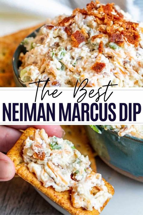 Neiman Marcus Dip, Bacon Cheese Dips, Dip Recipes Appetizers, Best Appetizer Recipes, Dip Recipes Easy, Bon Appetite, Yummy Dips, Perfect Appetizers, Bacon Cheese