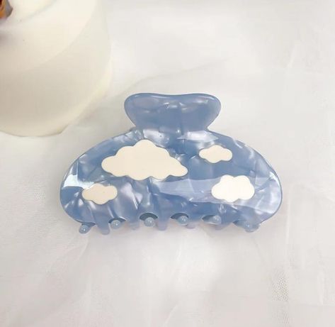 Want or need? Everyone deserves a Blue Sky Clouds Hair Clip in their lives 💅🌧️🩵🤍 Follow @thekawaiishoppu for more cute accessories. #hairclips #hairaccessories #hairaccessory #cloudsaesthetic #clouds #bluefeed Cloud Hair, Blue Sky Clouds, Bottle Jewelry, Effortless Hairstyles, Clouds Pattern, Hair Claws, Blue Clouds, Sky Clouds, Sky And Clouds