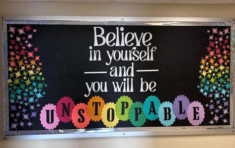 Motivational Classroom Bulletin Boards, Inspiring Bulletin Board Ideas, College And Career Bulletin Board Ideas, Leader In Me Bulletin Boards Elementary, Anti Bully Bulletin Boards, Pbis Bulletin Boards Elementary, You Belong Here Bulletin Board, Bulitin Board Border Ideas, Words Of Wisdom Bulletin Board