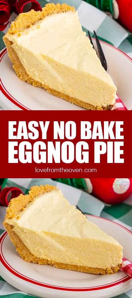 No Bake Eggnog Pie, Eggnog Pie Recipe, Easy Cream Pie, Eggnog Pie, Easy Eggnog, Pumpkin Pie Recipe Easy, Thanksgiving Desserts Table, Favorite Pie Recipes, Easy Pumpkin Pie