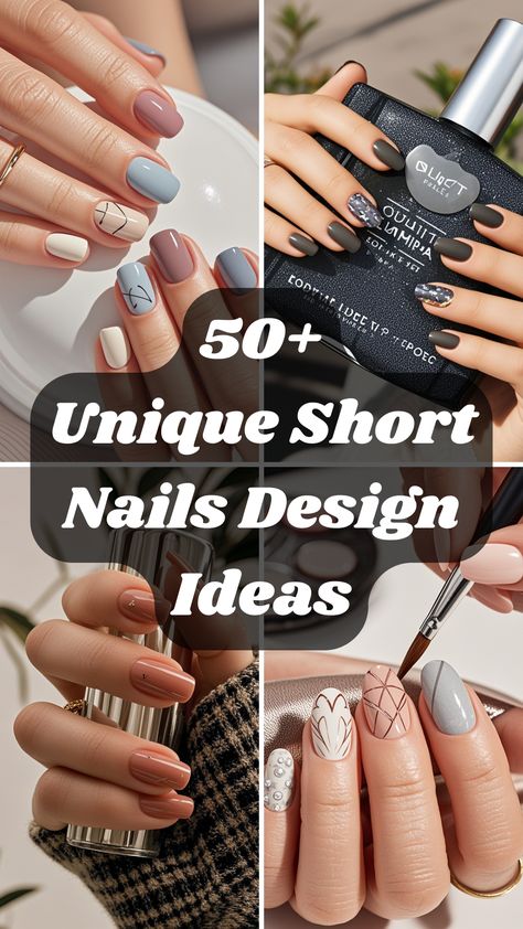 Short nails, big impact. These 15 nail art ideas are perfect for turning heads while staying practical. Trendy, fun, and oh-so-gorgeous—your next nail inspiration is here. Nail Gel Design Short Nails, Nail Ideas Short Design, Cute Short Neutral Nails, Modern Nails Short, Nail Simple Short, Short And Simple Nail Designs, Acrylic Nails On Short Nail Beds, Short Nail Birthday Designs, Short Reverse French Nails