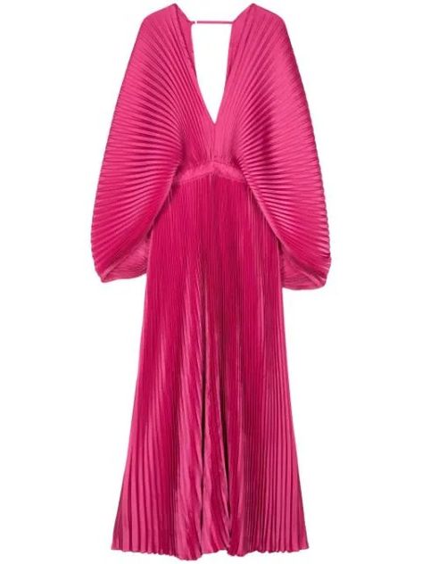 Designer Dresses S/S 2018 - Farfetch Roses Outfit, Edgy Glam, Designer Evening Gowns, City Dress, Pleated Maxi Dress, Pleated Maxi, Dolce E Gabbana, Pink Maxi Dress, Evening Gowns Formal