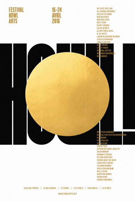 Gold Graphic Design, Posters Typography, Best Posters, Typography Posters, Gold Poster, Typographic Poster, Poster Design Inspiration, Type Posters, Design Posters