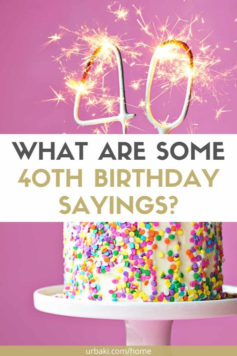 Turning 40 is an exciting time in life, a time to reflect on the past and look forward to the future. It's a chance to celebrate all that you've accomplished and to set new goals for yourself. And what better way to do so than with some witty and memorable 40th birthday sayings? Whether you're looking to add some humor to your birthday celebration or to find some inspiring words to help you reflect on this milestone, we've got you covered. In this article, we've rounded up the best 40th... Funny Forty Birthday Quotes, 40th Hashtags, Sayings For 40th Birthday, 40 Sayings Birthday Turning 40, Fun 40th Birthday Cake, 40th Birthday Cake Sayings, 40th Birthday Cards Diy, Birthday Wishes 40 Turning 40, 40th Birthday Cakes Ideas For Women