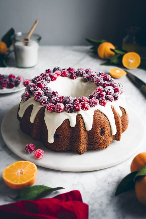 Christmas Bundt Cake Recipes, Orange Bundt Cake Recipe, Cranberry Orange Bundt Cake, Christmas Bundt Cake, Cranberry Orange Cake, Bread Christmas, Orange Bundt Cake, Cake Orange, Cranberry Cake