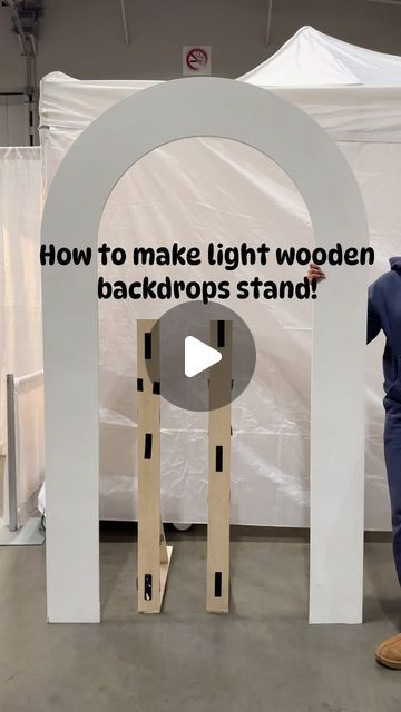 Ceethi & Sinthu l The Balloon Land🎈 on Instagram: "How to make light wooden backdrops stand! ✨  #backdrop #backdropstand #backdropflower" How To Build A Backdrop Stand, Backdrop Stands Diy, Foam Backdrop Stand, Backdrop Diy Stand, How To Make A Backdrop, How To Make Backdrop Stand, Wooden Backdrop Wedding, Diy Wood Backdrop Stand, Wooden Backdrop Stand