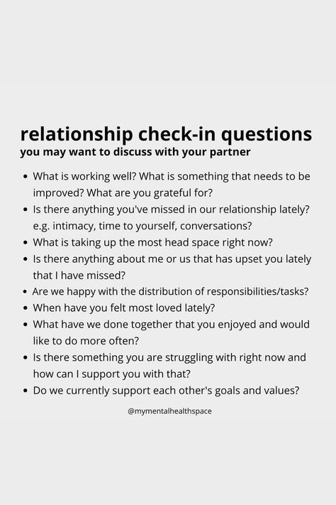 relationship check in questions Deep Conversation Topics, Questions To Get To Know Someone, Intimate Questions, Relationship Lessons, Relationship Therapy, Relationship Advice Quotes, Relationship Psychology, Getting To Know Someone, Healthy Relationship Tips