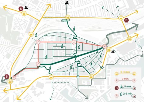 230 cobe jernbanebyen transportation network Architecture Transportation Analysis, Transit Oriented Development Diagram, Site Analysis Transportation, Transportation Design Graphics, Site Plan Analysis, Urban Mapping, Transport Map, Landscape Diagram, Site Analysis Architecture