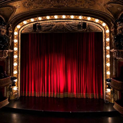 Spot. | creative commons by marfis75 Twitter: @marfis75 Lice… | Flickr Theater Stage Aesthetic, Cabaret Stage, Old Theater, Art Deco Theater, Theatre Curtains, Stage Curtains, Theatre Interior, Vintage Theatre, Theatre Stage