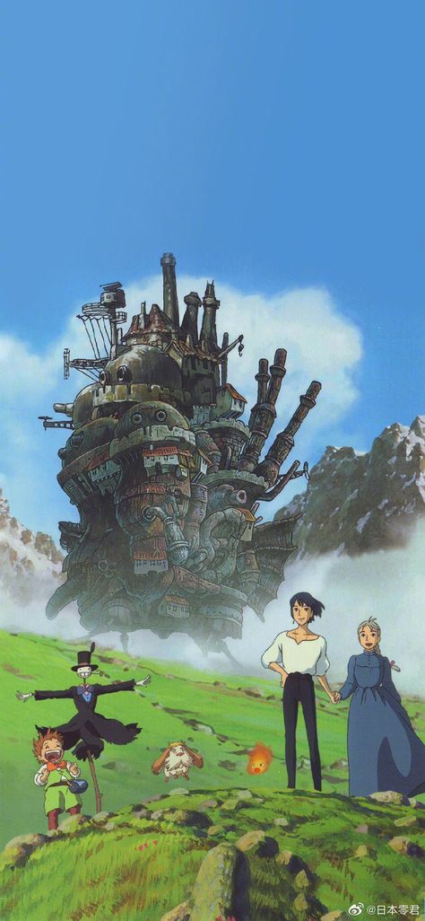 Howls Moving Castle Picture, Howls Castle Wallpaper, Studio Ghibli All Movies, Howl From Howl's Moving Castle, Howl Moving Castle Wallpaper, Howls Moving Castle Characters, Howls Moving Castle Castle, Howls Moving Castle Anime, The Howls Moving Castle