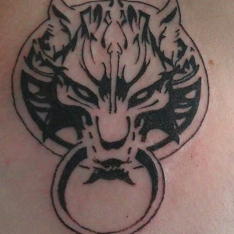 Fenrir tattoo. Inspired by Final Fantasy VII. In the exact placement as Cloud's in Advent Children Final Fantasy Vii Tattoo, Final Fantasy Tattoo, Fenrir Tattoo, Advent Children, Fantasy Tattoos, Tattoos For Kids, Final Fantasy Vii, Final Fantasy, Flower Tattoo