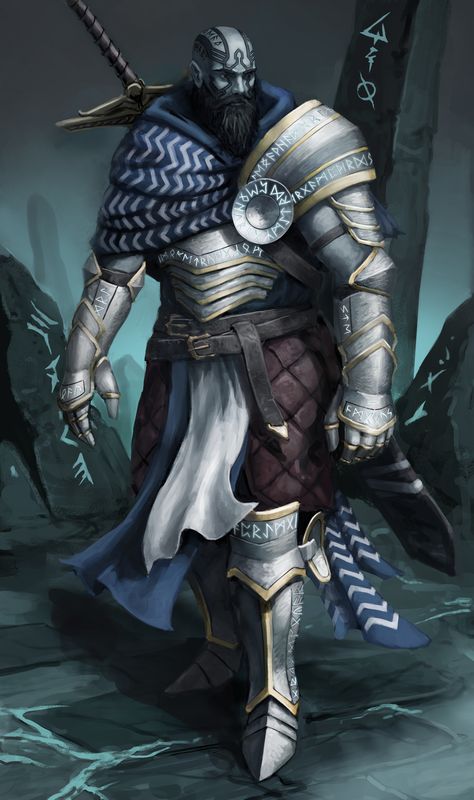 Goliath Rune Knight Dnd, Goliath Wizard Dnd, Rune Knight Character Art, Character Ideas Dnd, Goliath Paladin Male, Goliath Rune Knight, Goliath 5e, Goliath Dnd Male, Goliath Cleric