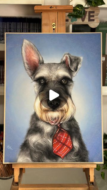 Schnauzer Drawing, Schnauzer Art, Pet Artist, School Art Projects, Artist On Instagram, School Art, Happy Monday, Art Techniques, Drawing Art